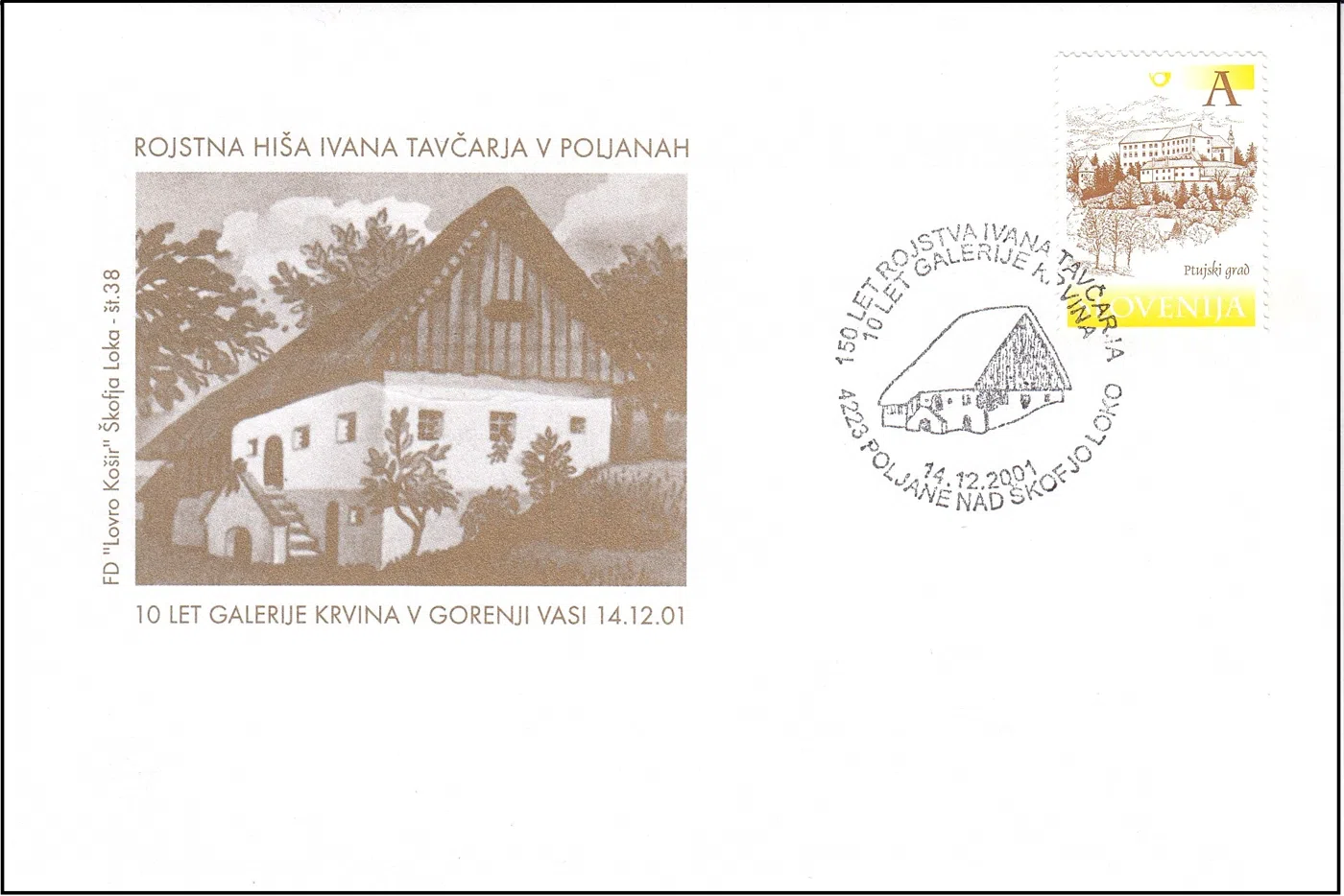 150 LET ROJSTVA IVANA TAVČARJA 10 LET GALERIJE KRVINA